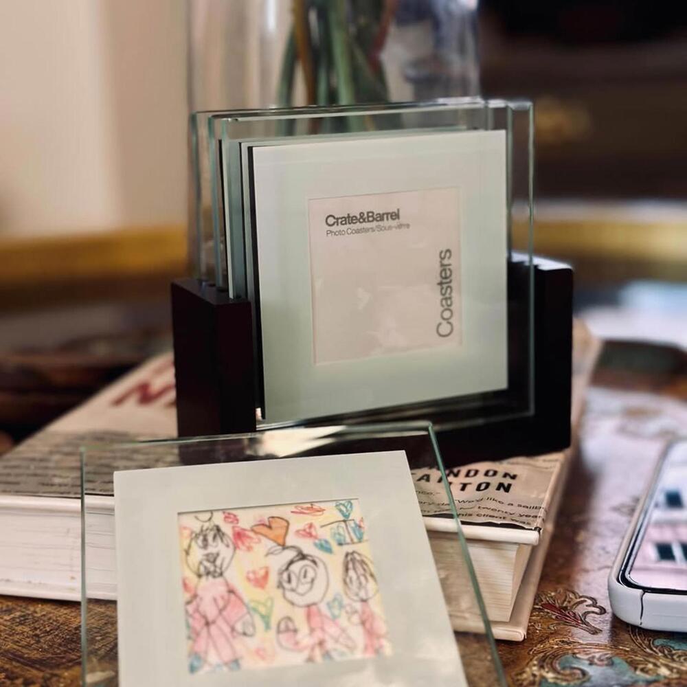 Crate & Barrel Photo Coasters